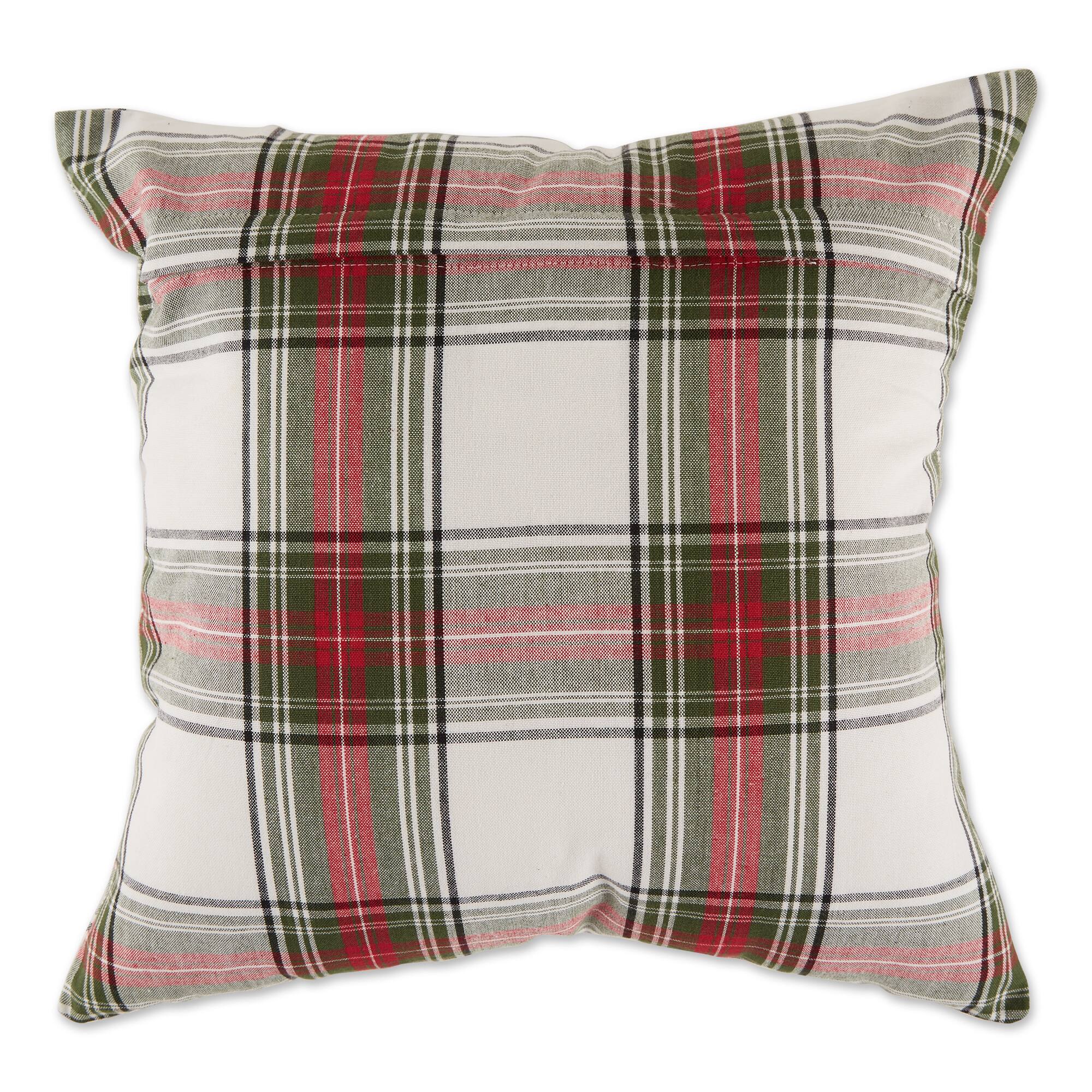 DII® Traditional Christmas Plaid Pillow Cover Set